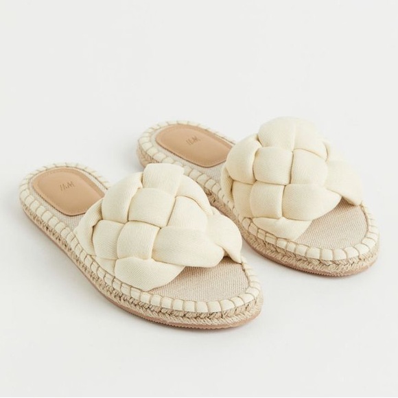 H&M Espadrille-Style Braided slides shoe - Picture 5 of 8